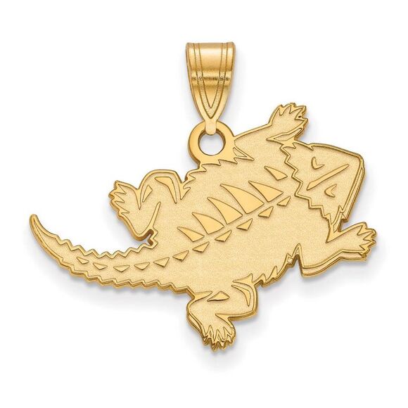 14k Yellow Gold Texas Christian U. Large Pendant